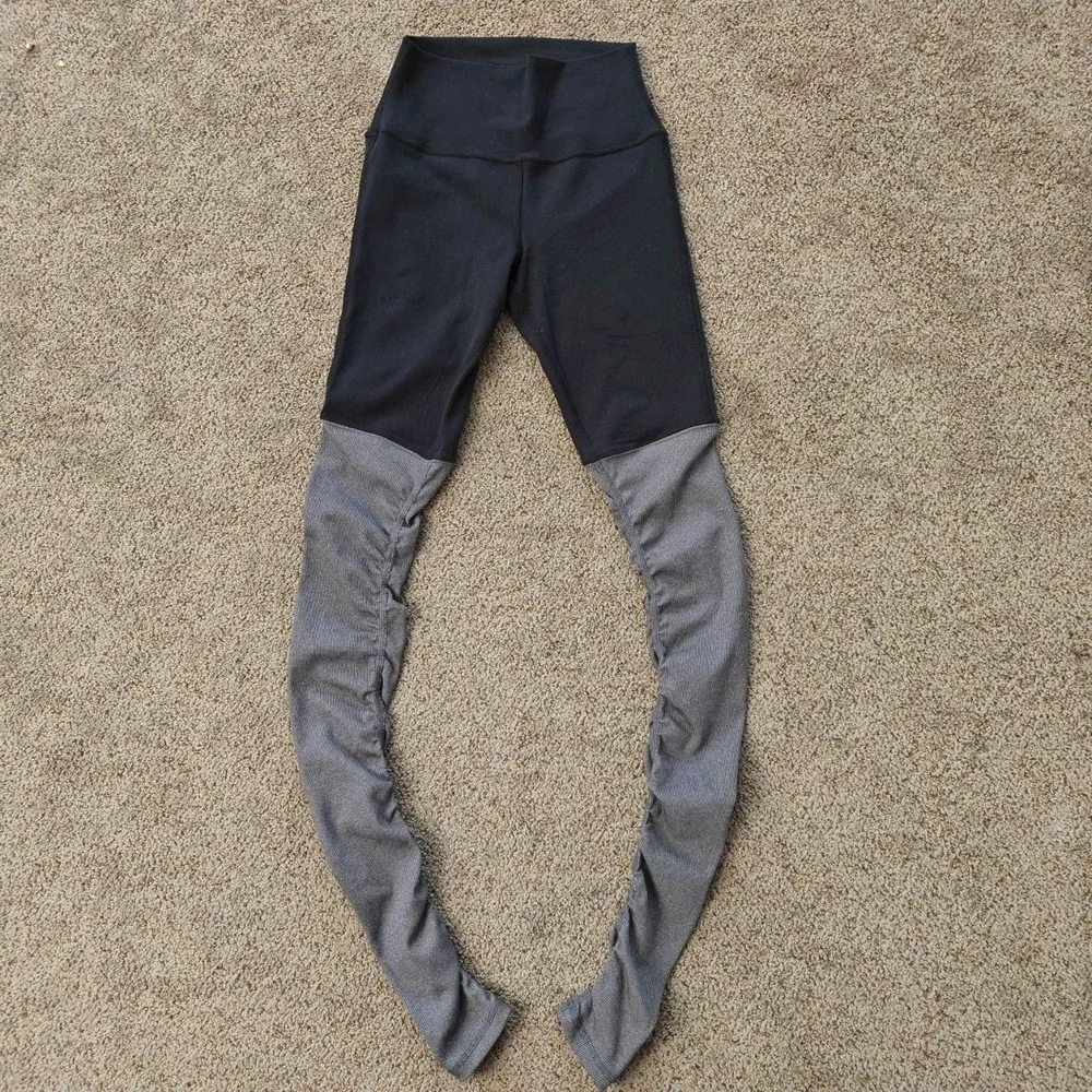 Alo Yoga‎ High-Waist Goddess Legging Black Anthracite Heather XS W5434R